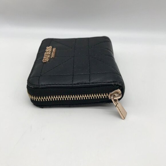 Guess Black Faux Leather Assia Small Zip Around Wallet - Picture 4 of 10
